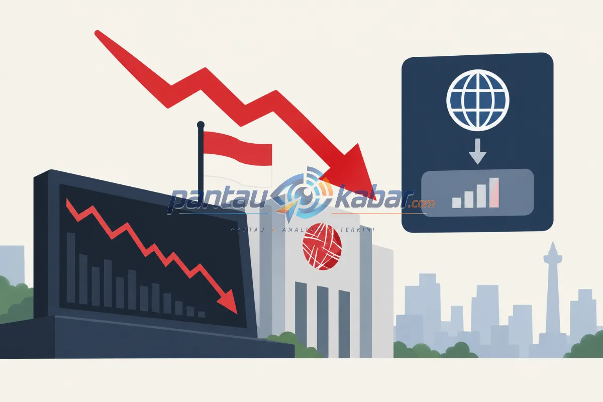 IHSG Anjlok, Indonesia Terancam Turun Status Pasar Ilustrasi penurunan IHSG dan ancaman perubahan status pasar saham Indonesia dari Emerging Market menjadi Standalone Market.